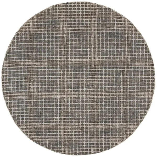 ABSTRACT Hand Tufted 6' x 6' Round area rug