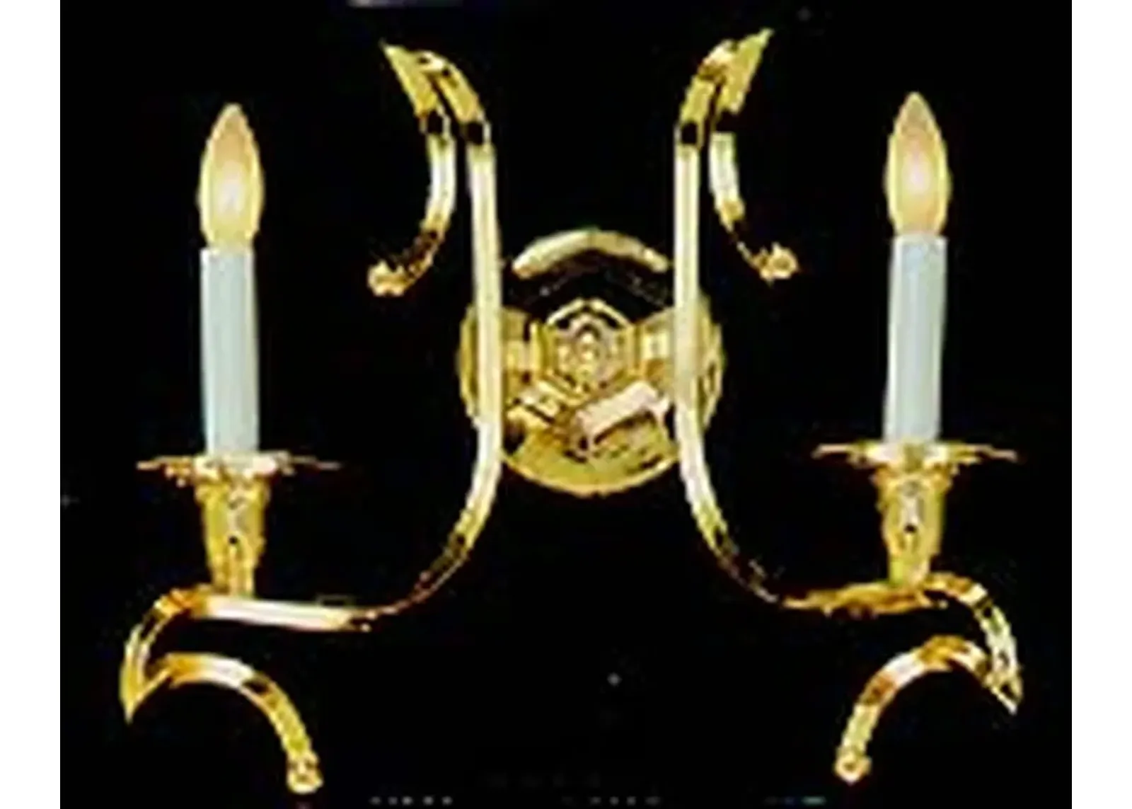 European Crafted 13'' High 2-Light Sconce - Brass