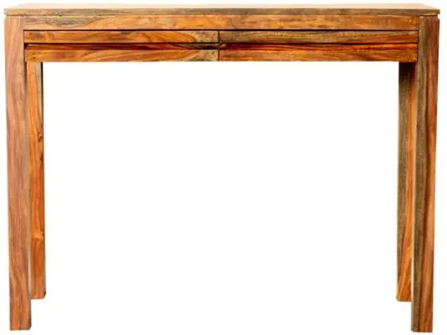 Jamesia Rectangular 2-drawer Console Table Warm Chestnut