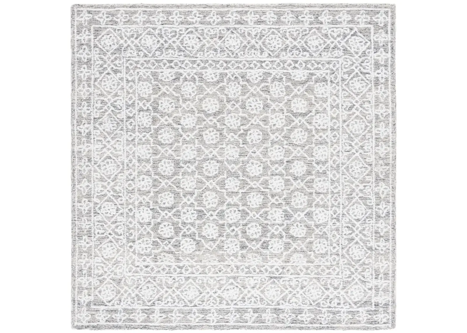 EBONY 212 IVORY  6' x 6' Square Square Rug