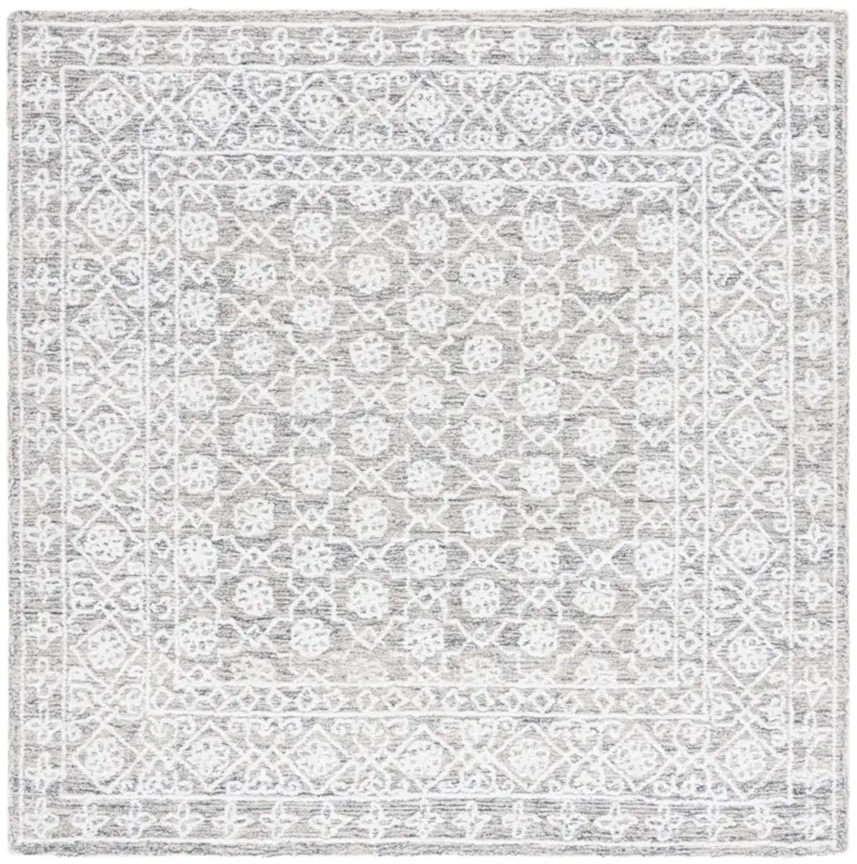 EBONY 212 IVORY  6' x 6' Square Square Rug