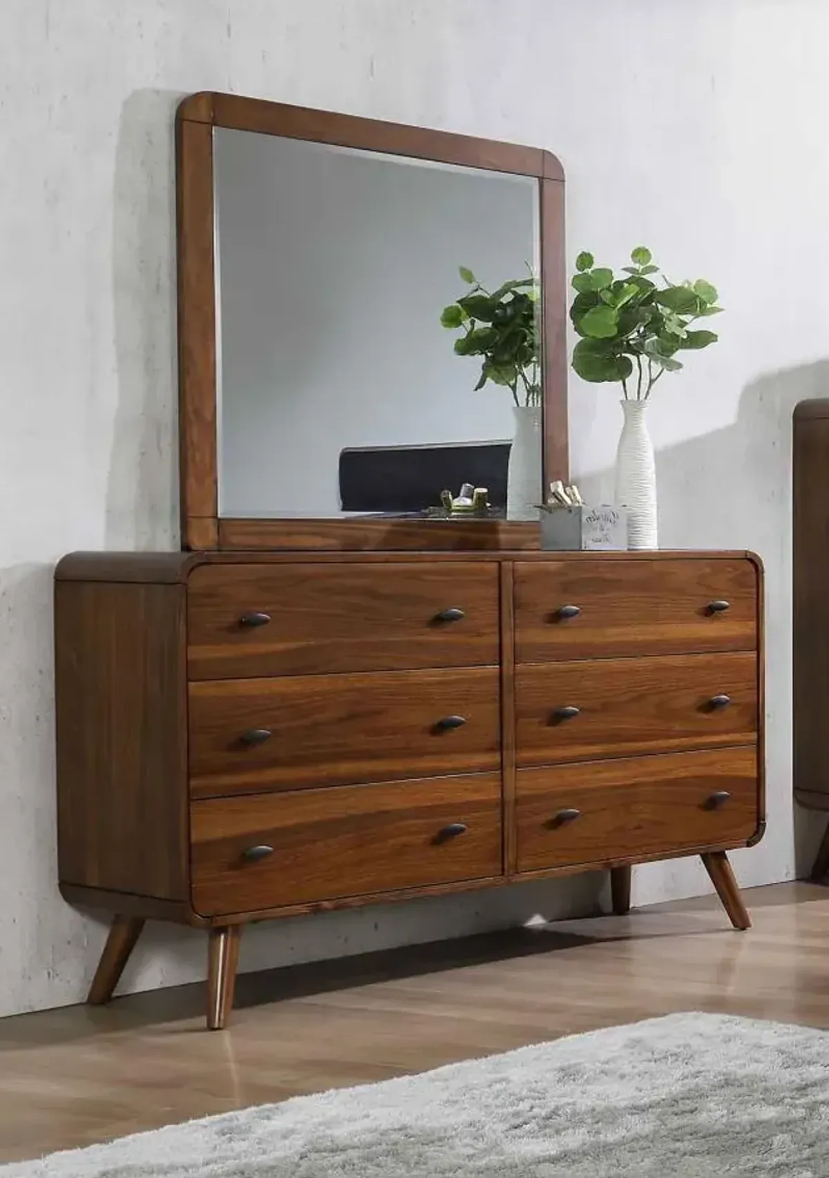 Robyn 6-Drawer Dresser With Mirror