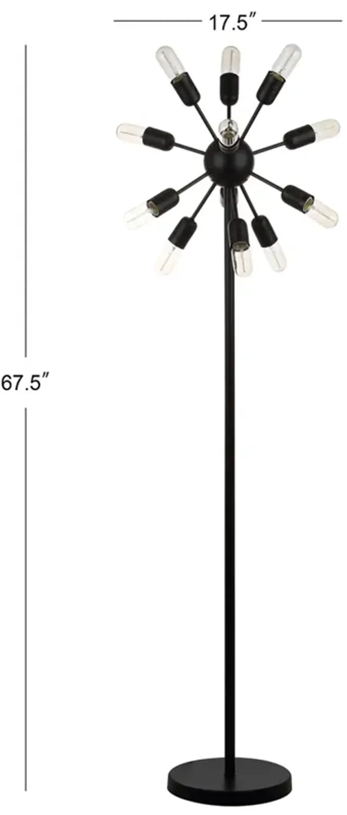 Urban 12-Light Retro Floor Lamp