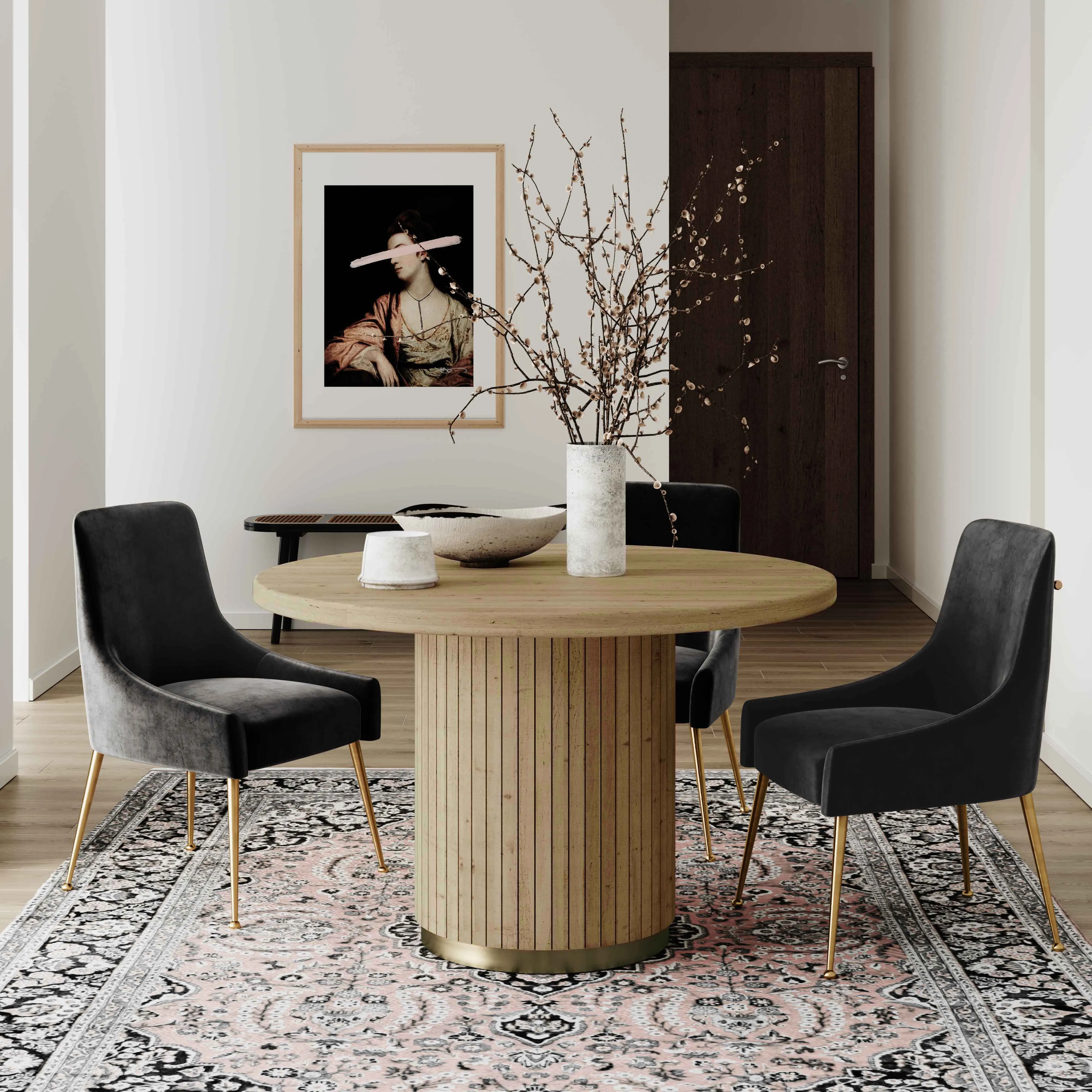 Chelsea Oak Round Dining Table