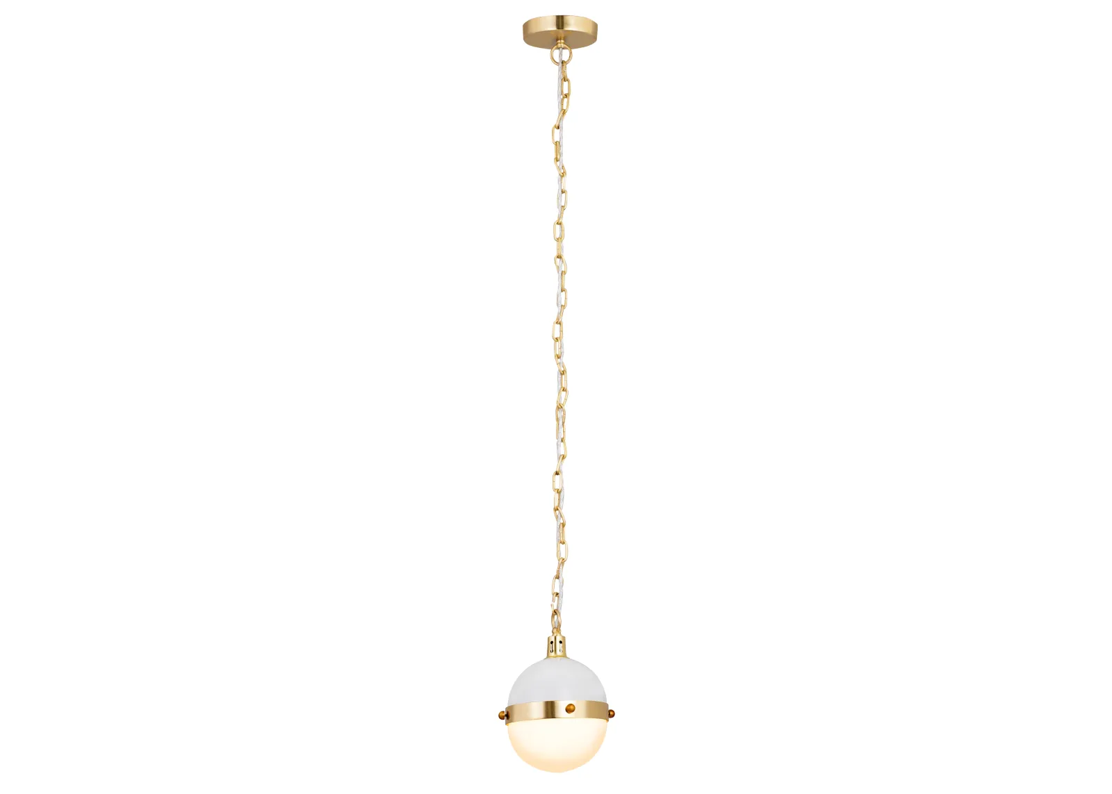 Harmelin 7" Wide 1-Light Mini Pendant - White