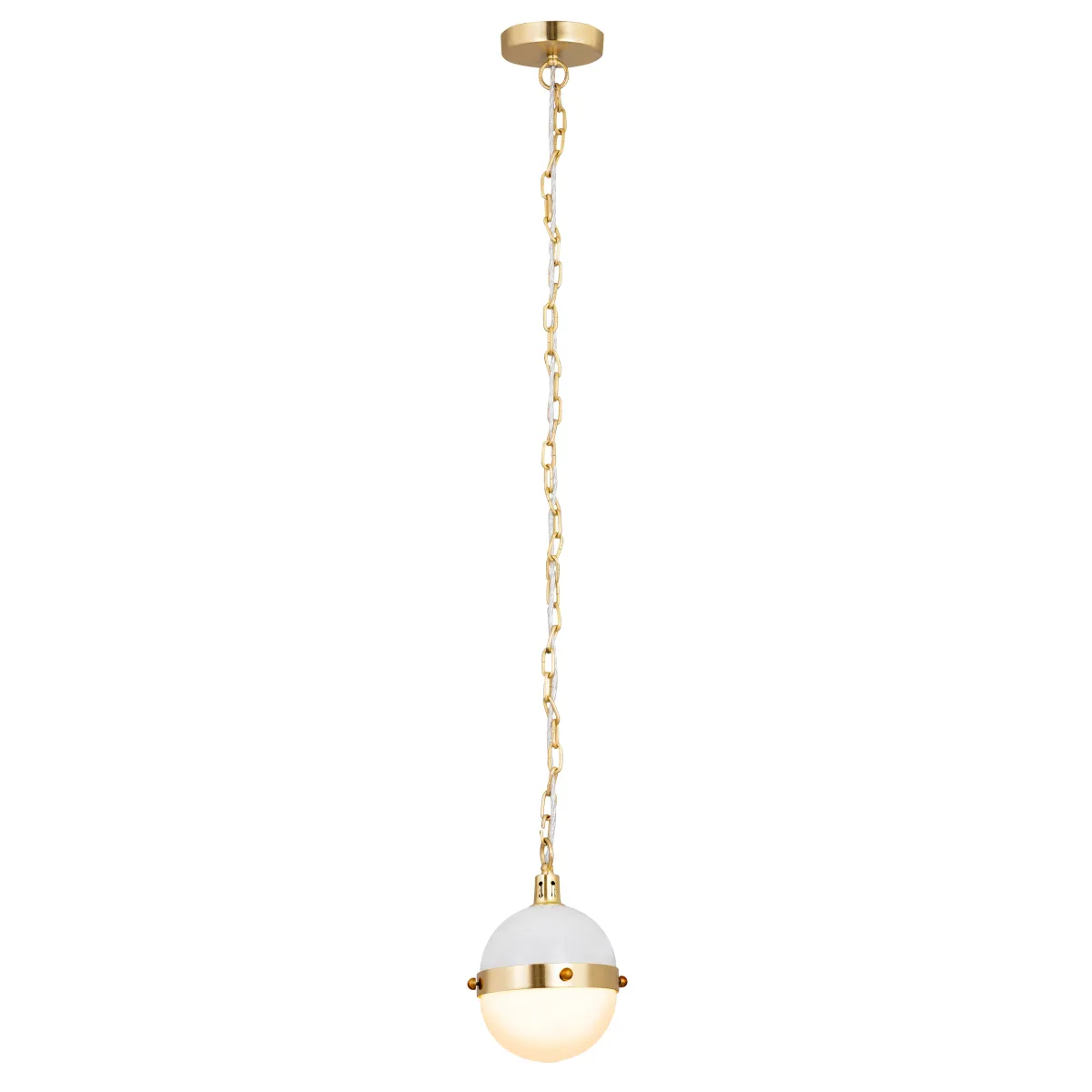 Harmelin 7" Wide 1-Light Mini Pendant - White