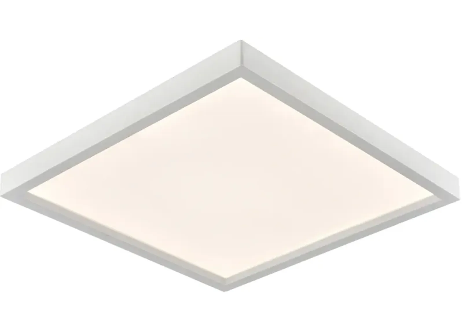 Titan 13'' Wide Integrated LED Square Flush Mount - White