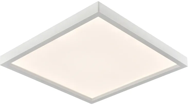 Titan 13'' Wide Integrated LED Square Flush Mount - White