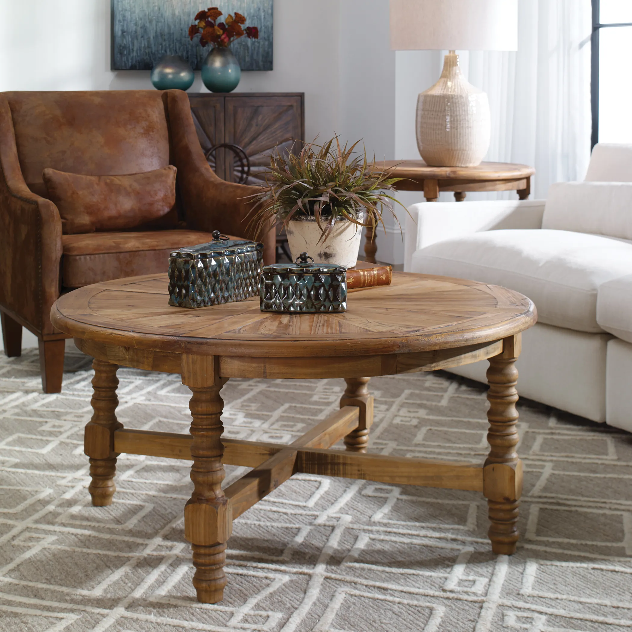 Samuelle Wooden Coffee Table