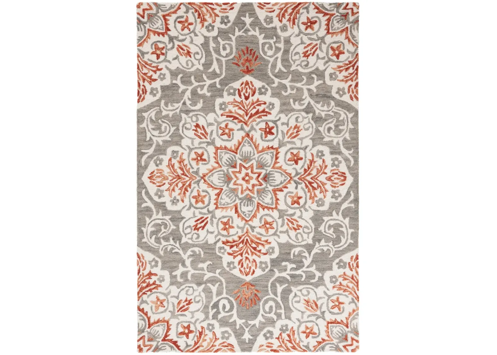 METRO 379 GREY  4' x 6' Small Rectangle Rug