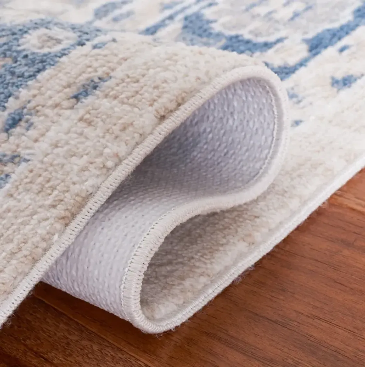 BLAIR WASHABLE 208 Blue 5'-3' X 7'-6' Medium Rectangle Rug
