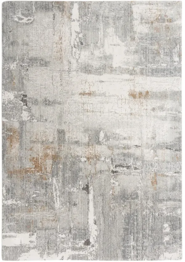 Anatolia Gray Abstract Recycled Polyester 8' x 10' Rectangle Rug