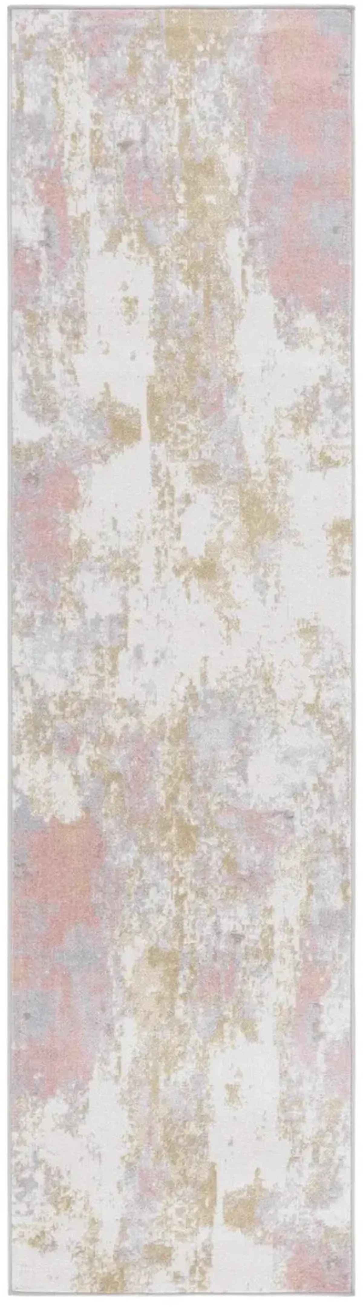 BAYSIDE 128 Pink 2'-2' X 10' Runner Rug