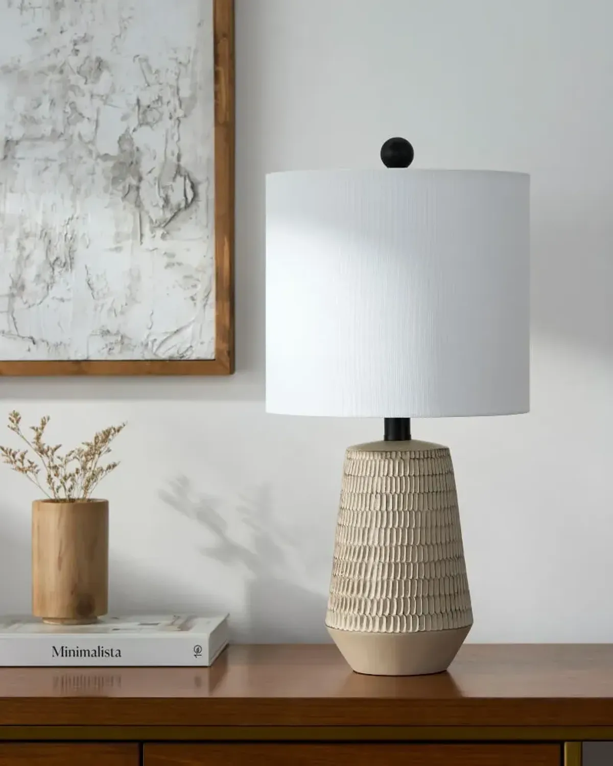 Leipzig LPZ-007 20"H x 10"W x 10"D Accent Table Lamp