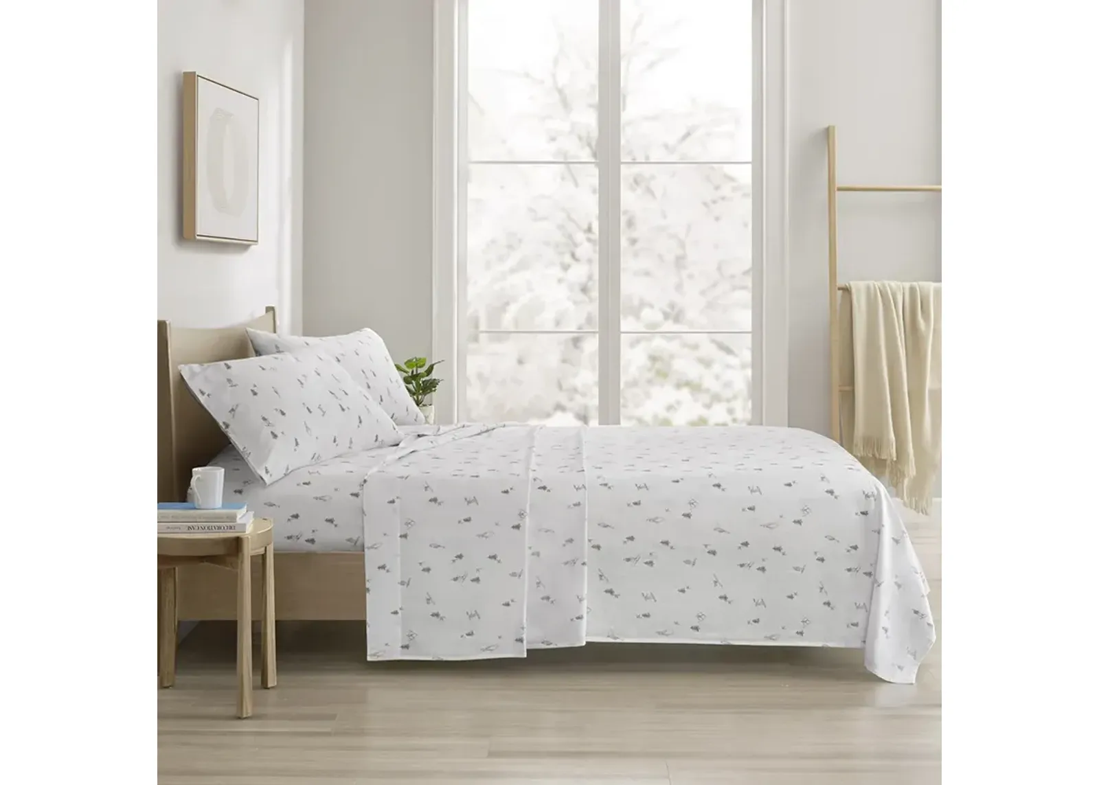 Cozy Cotton Flannel Printed Sheet Set