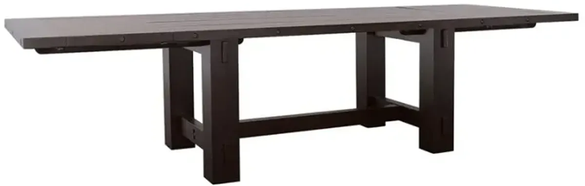 Calandra Rectangle Dining Table with Extension Leaf Vintage Java