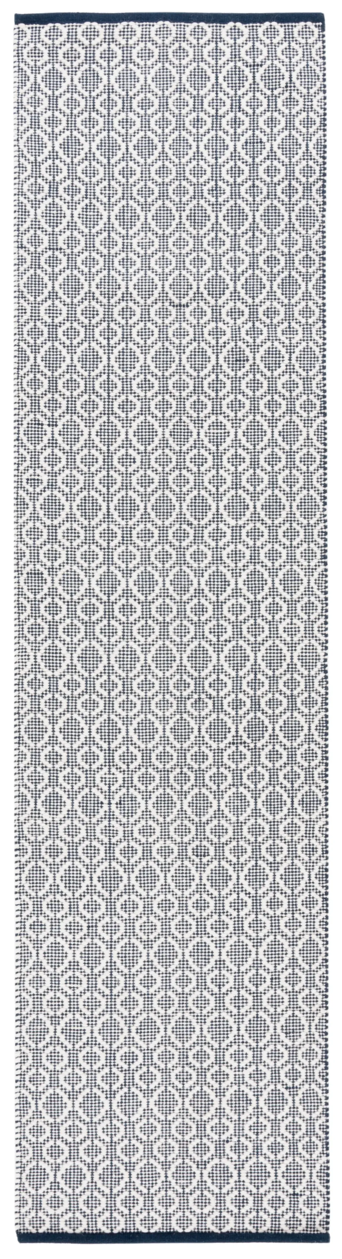 VERMONT 905 NAVY  2'-3' x 9' Runner Rug