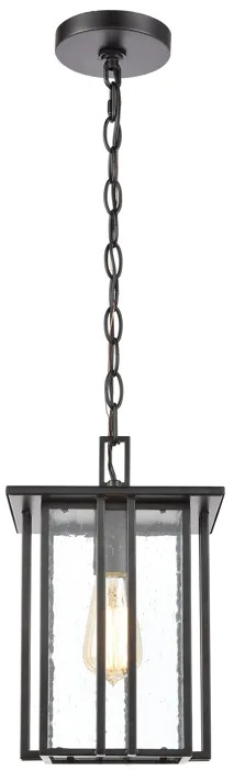 Radnor 8" Wide 1-Light Outdoor Pendant - Matte Black