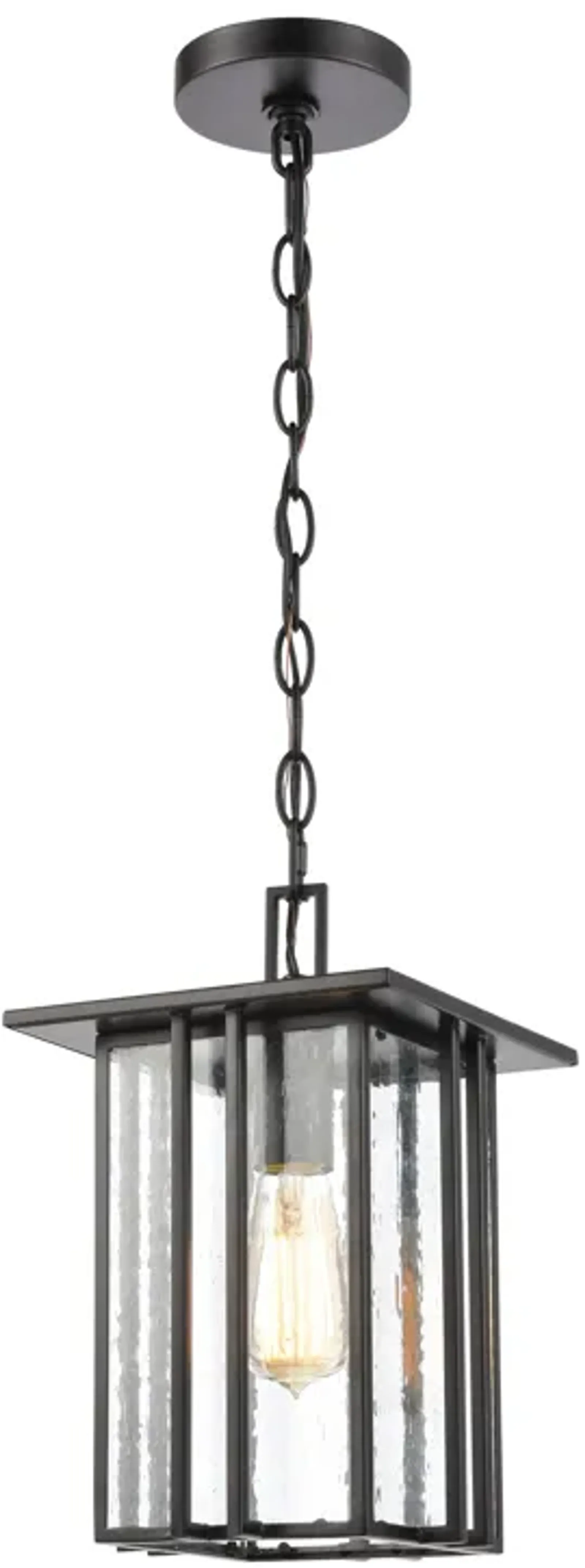 Radnor 8" Wide 1-Light Outdoor Pendant - Matte Black