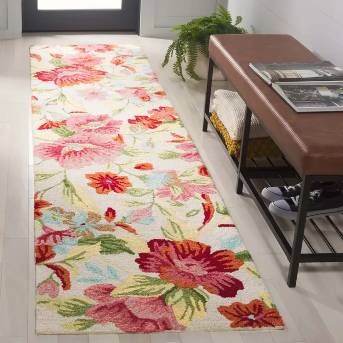 EASY CARE 302 IVORY  2'-3' x 9' Runner Rug