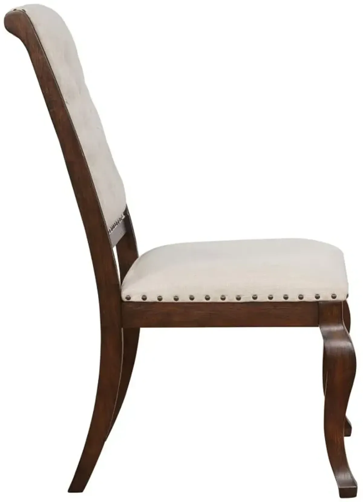 Brockway Tufted Dining Chairs Cream and Antique Java (Set of 2)