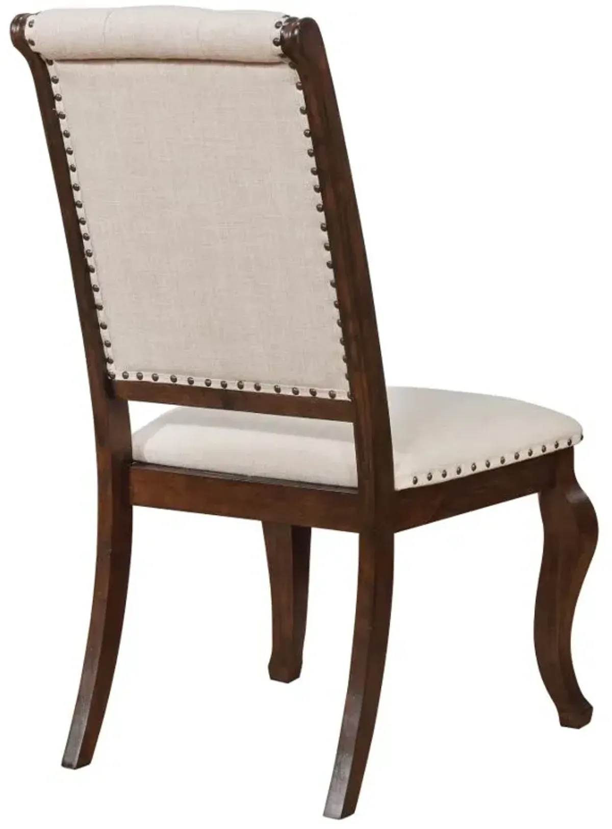 Brockway Tufted Dining Chairs Cream and Antique Java (Set of 2)