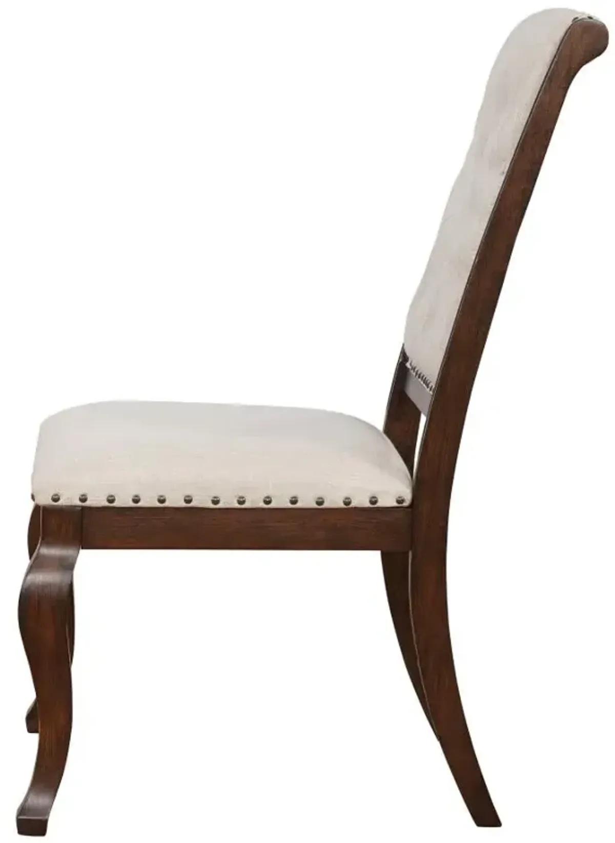 Brockway Tufted Dining Chairs Cream and Antique Java (Set of 2)