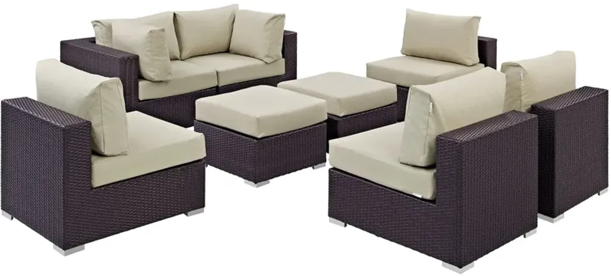 Convene 8 Piece Outdoor Patio Sectional Set