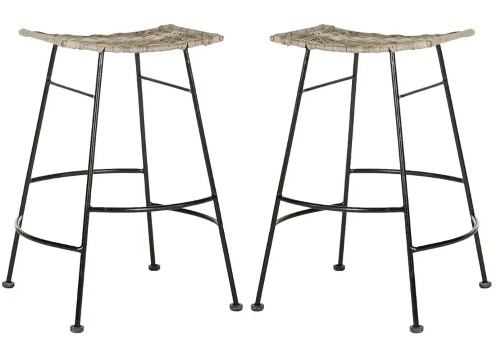 ATARA RATTAN SEAT BARSTOOL - Set of 2