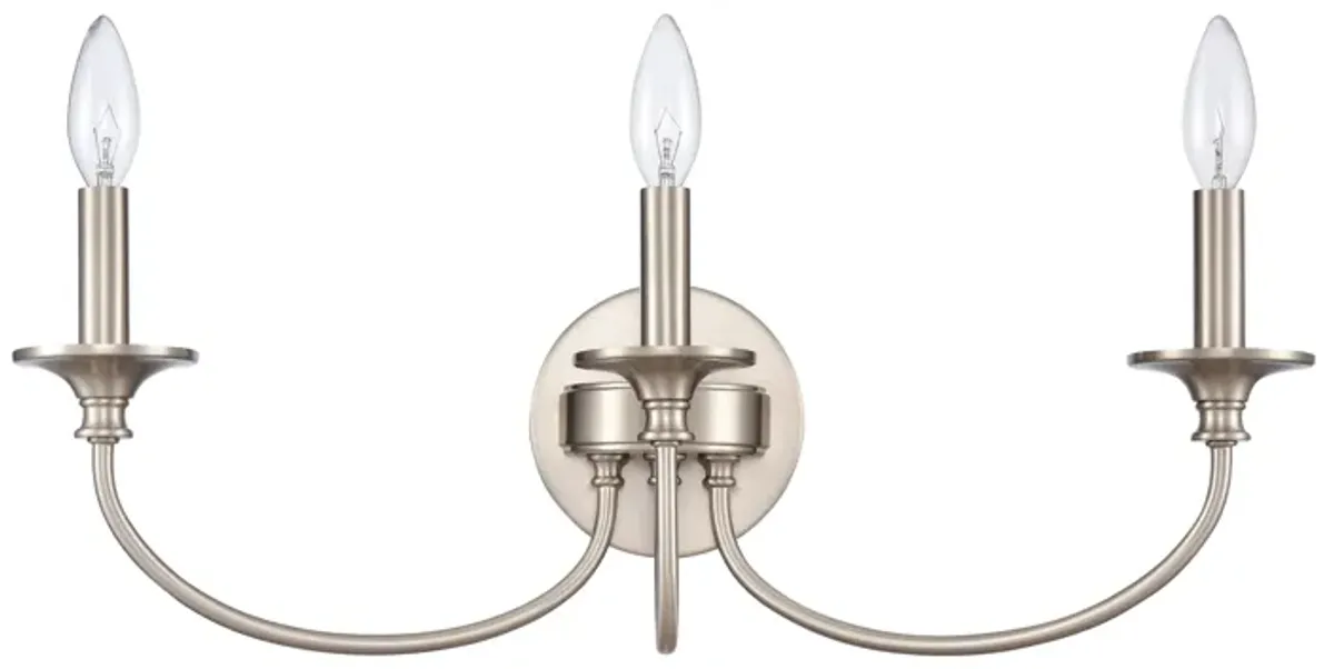 Cecil 22'' Wide 3-Light Vanity Light - Brushed Nickel