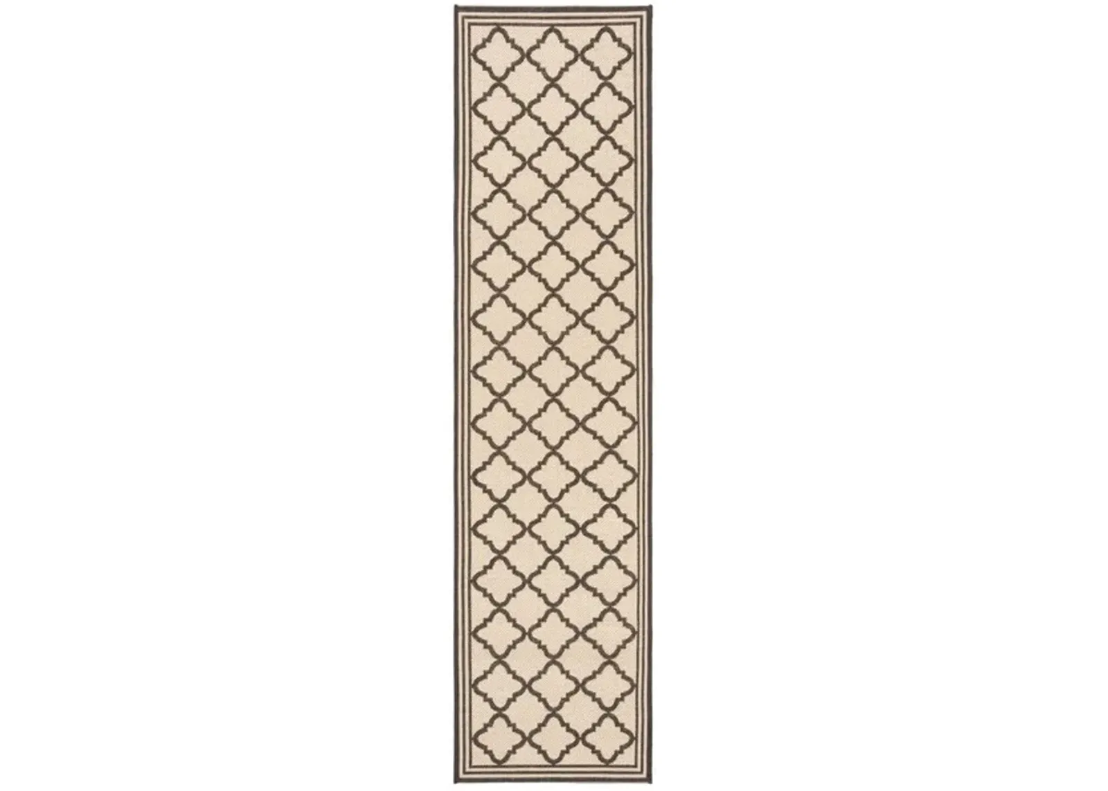 LINDEN 121 Collection LND121U-28 Creme / Brown 2'-2" X 8'