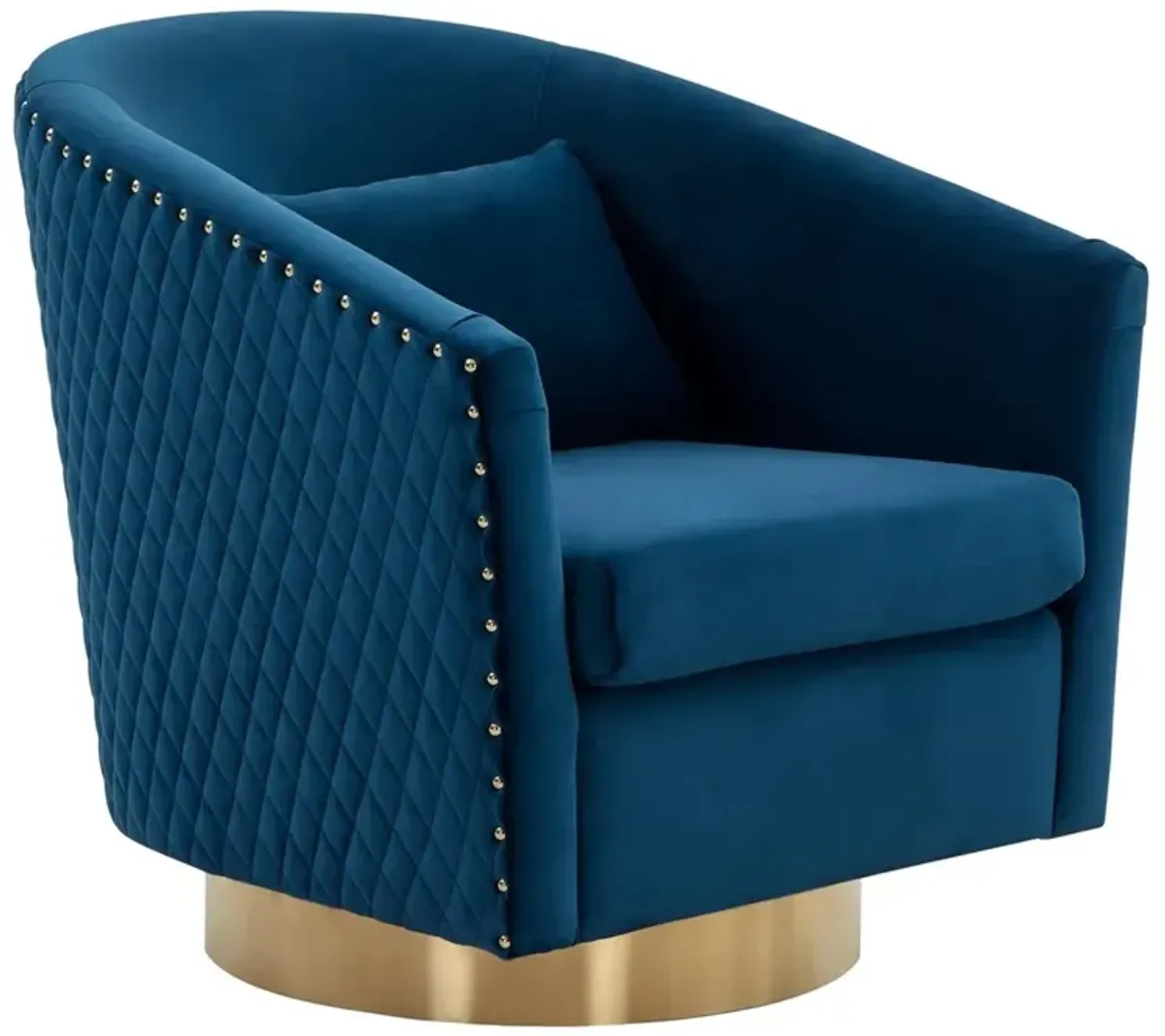 Clara Quilted Swivel Tub Chair