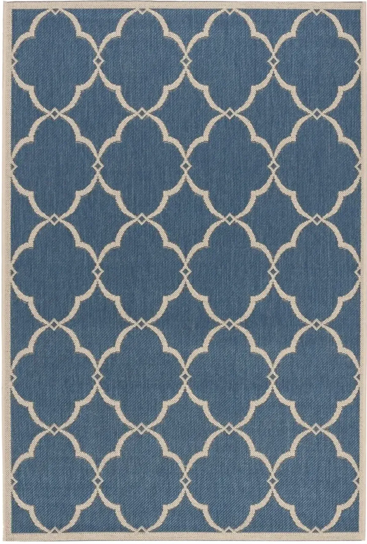 BEACH HOUSE 125 Blue 4' X 4' Square Square Rug