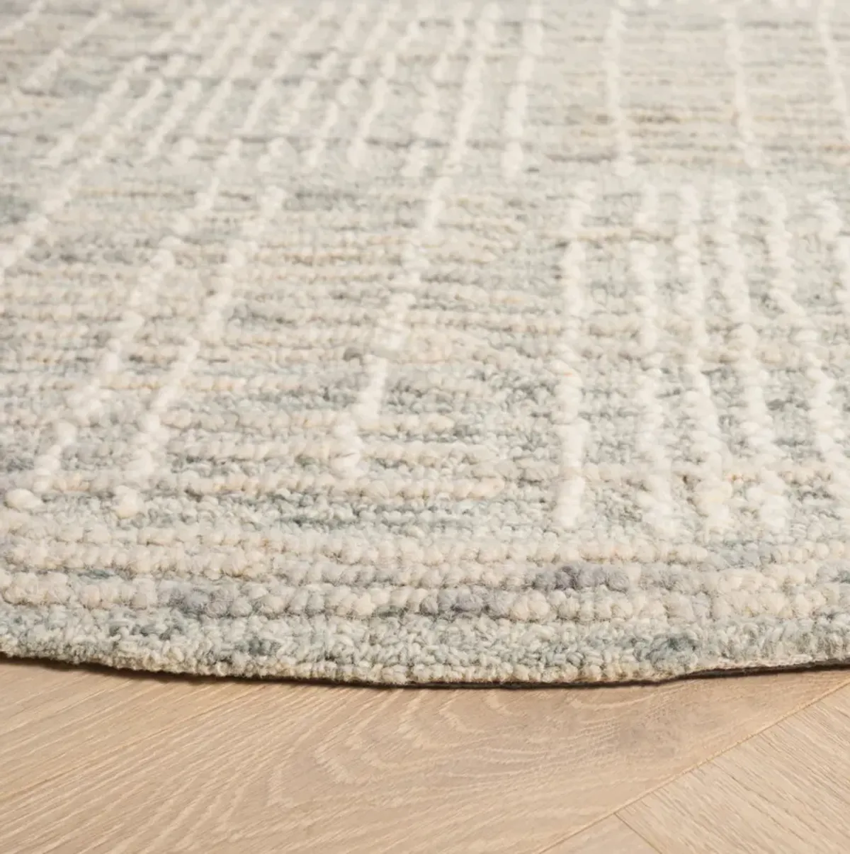 ABSTRACT Hand Tufted 6' x 6' Round area rug