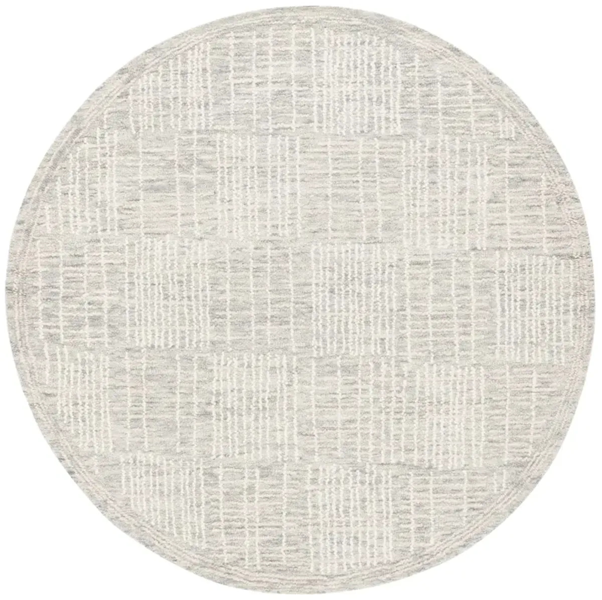 ABSTRACT Hand Tufted 6' x 6' Round area rug