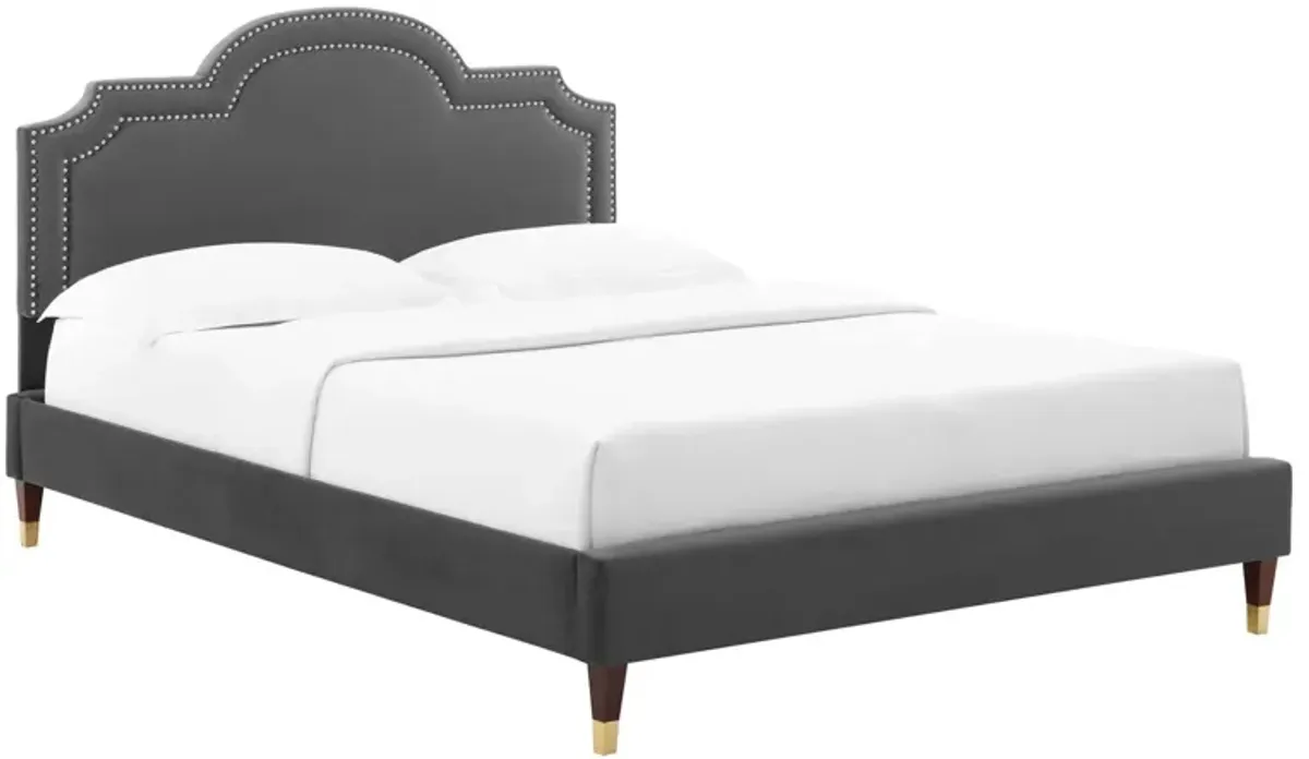 Aviana Performance Velvet Queen Bed