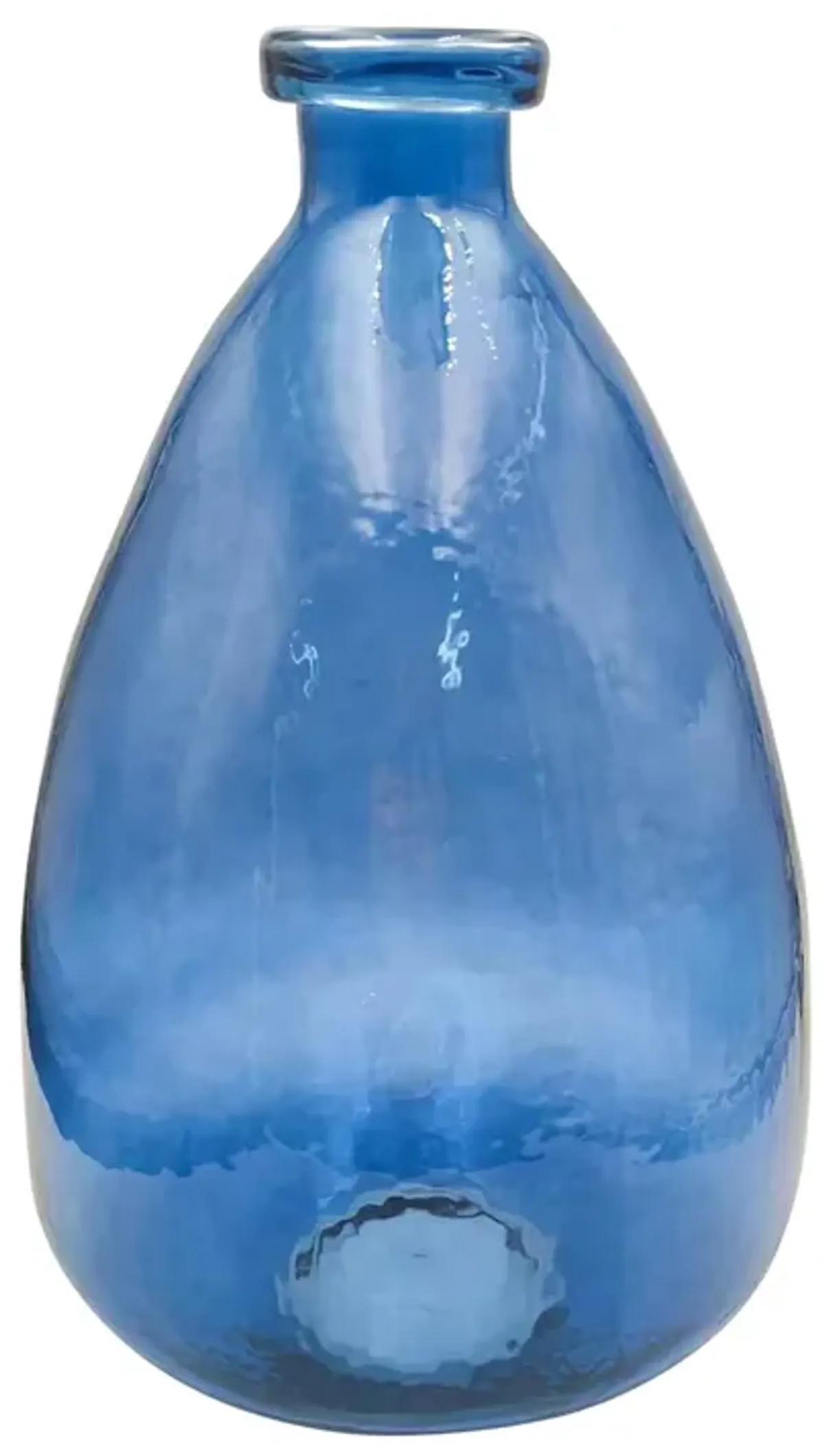 Glass, 19" Balloon Vase, Blue