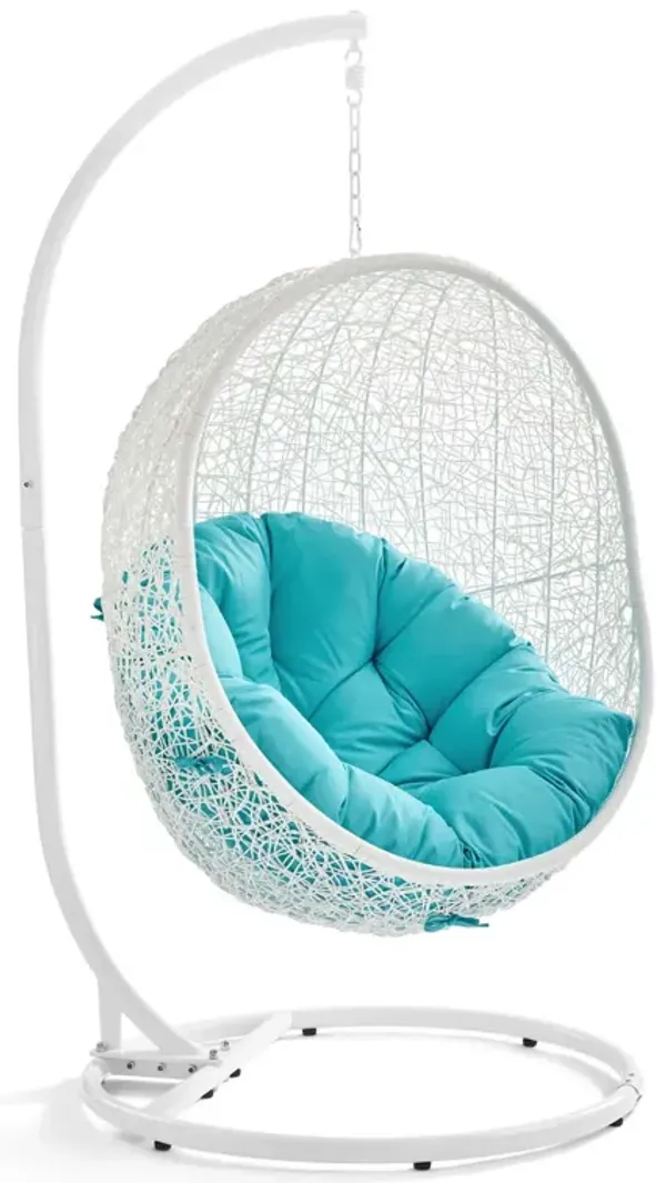 Hide Outdoor Patio Swing Chair With Stand