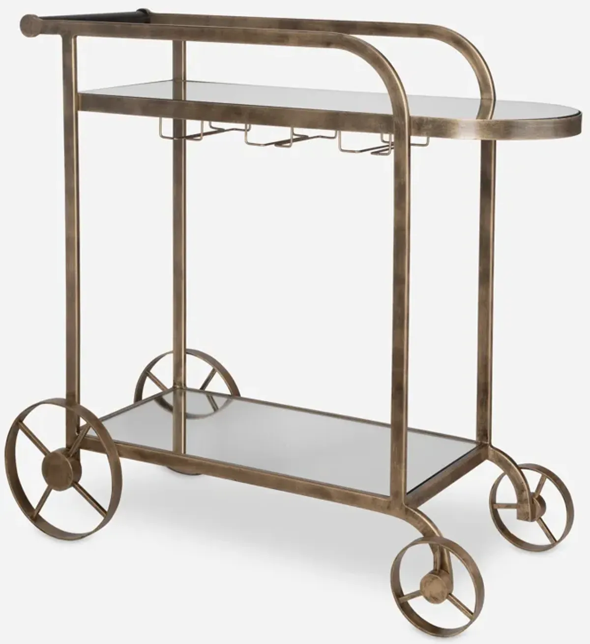 Carrinho Antique Brass Bar Cart
