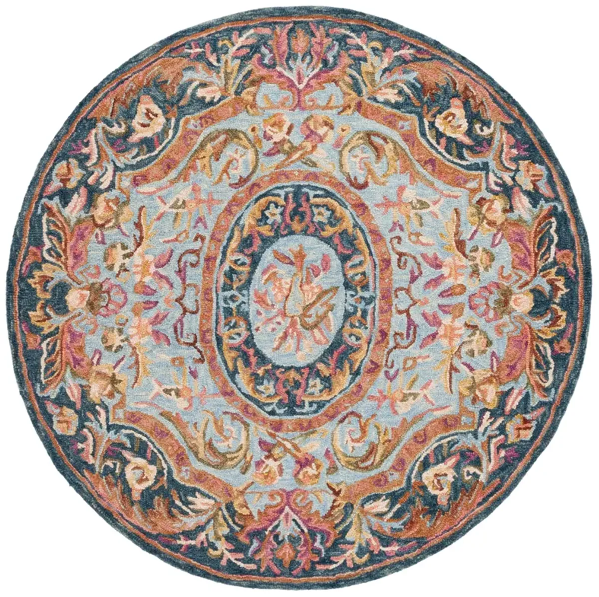 SAVONNERIE Hand Tufted 6' x 6' Round area rug