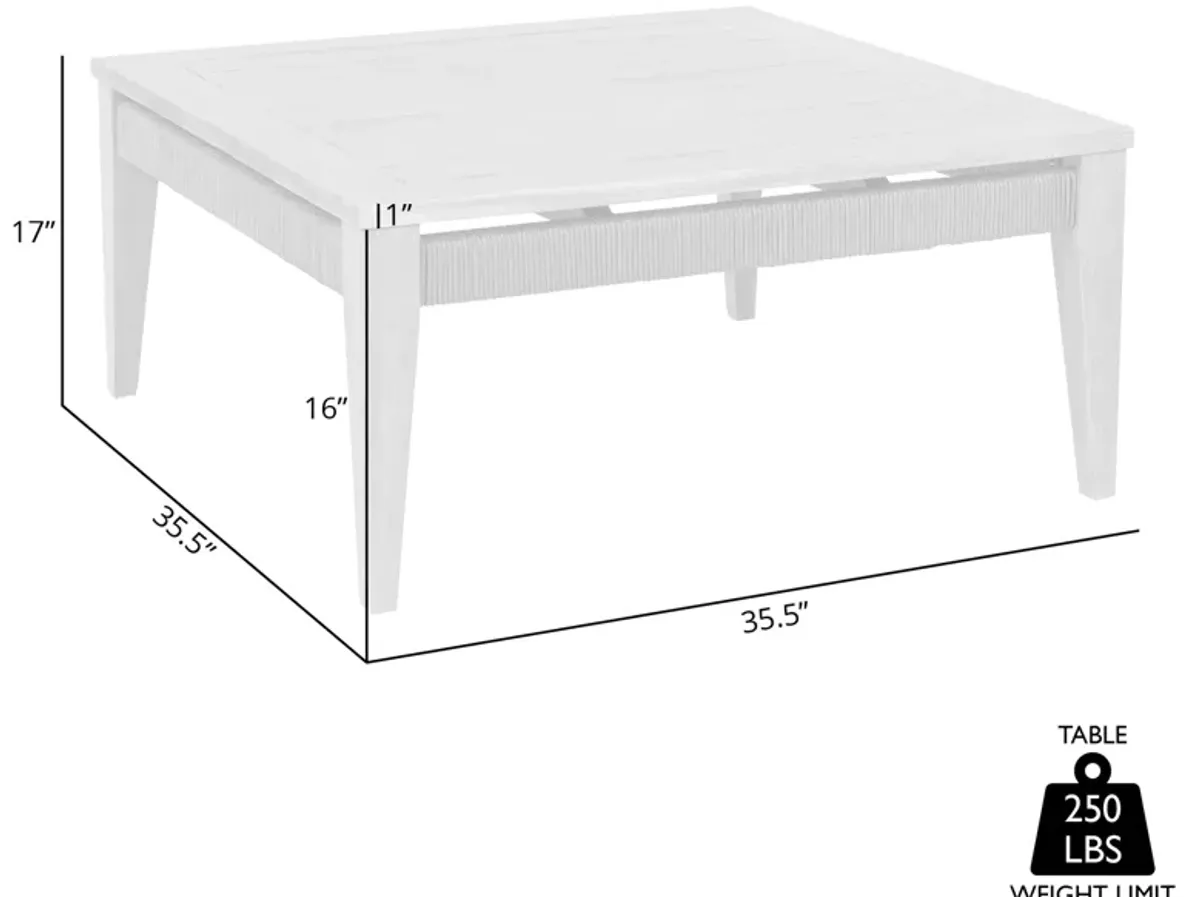 Orbit Square Outdoor Coffee Table