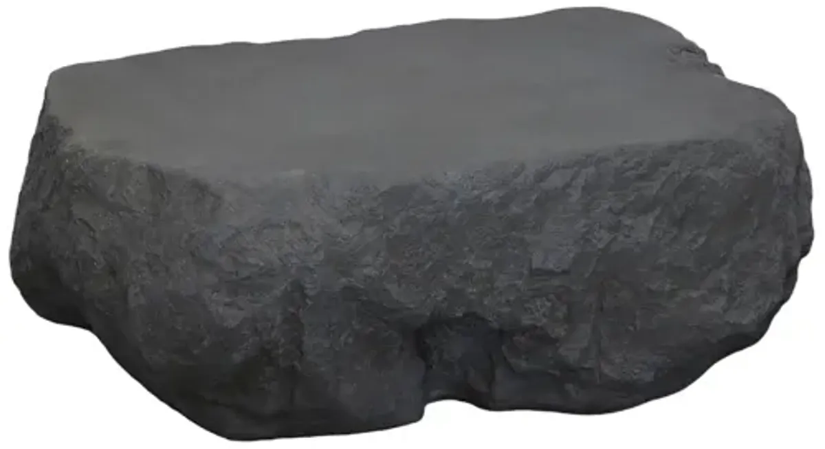 Quarry Coffee Table, Large, Charcoal Stone