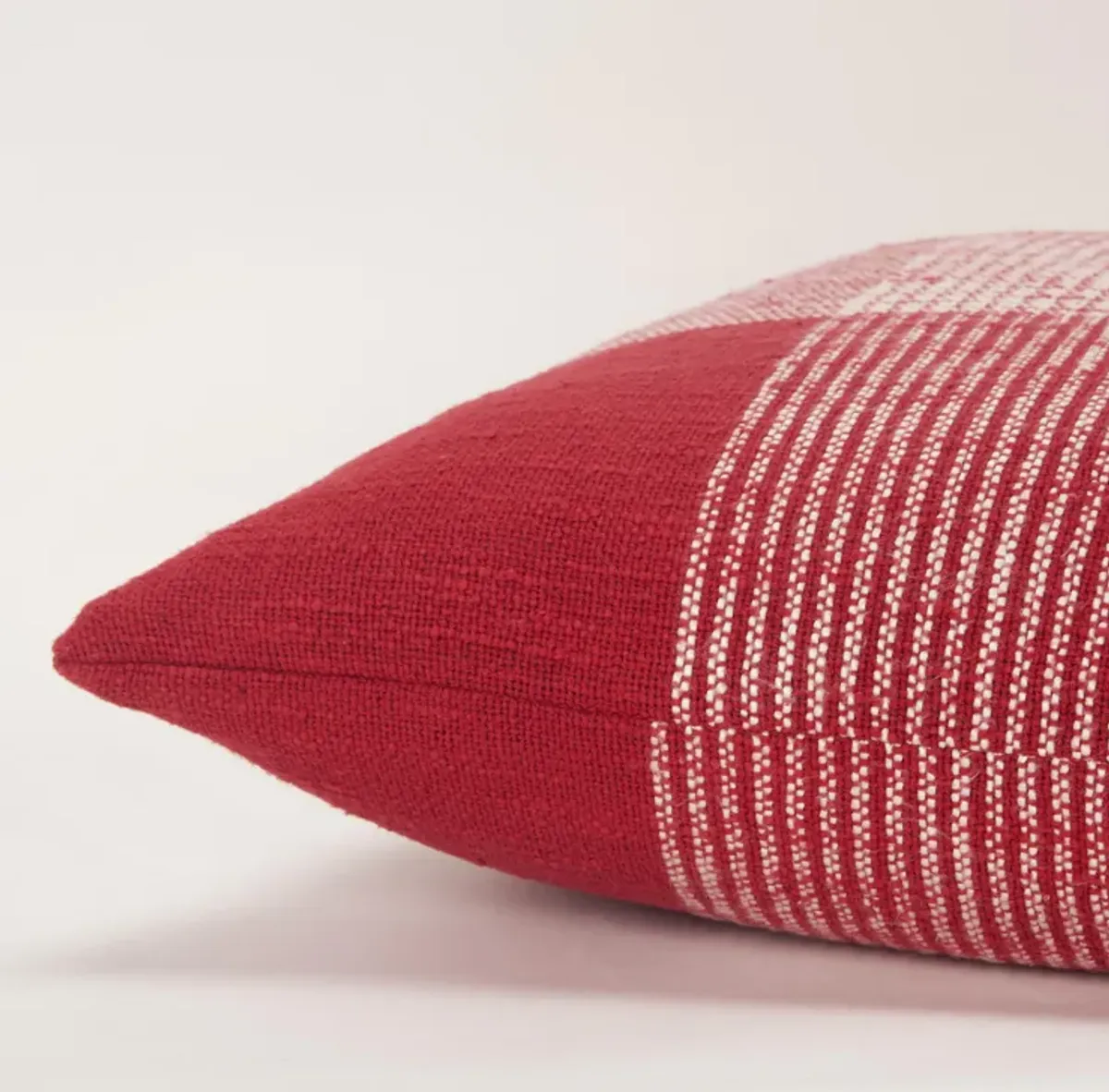 Plaid Red  Pillow