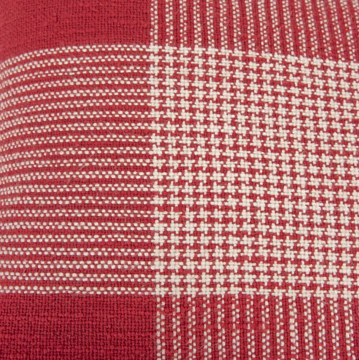 Plaid Red  Pillow