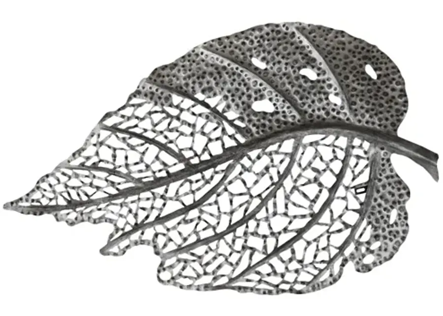 Birch Leaf Wall Art, Silver, MD