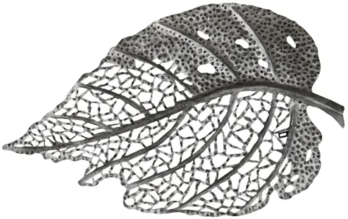 Birch Leaf Wall Art, Silver, MD