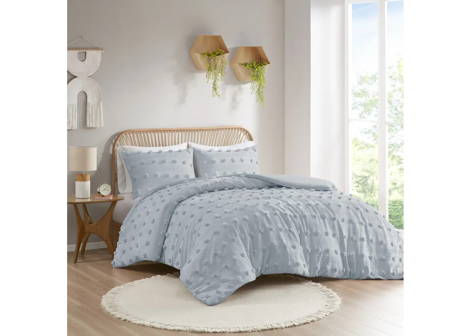 Clip Jacquard Duvet Cover Set