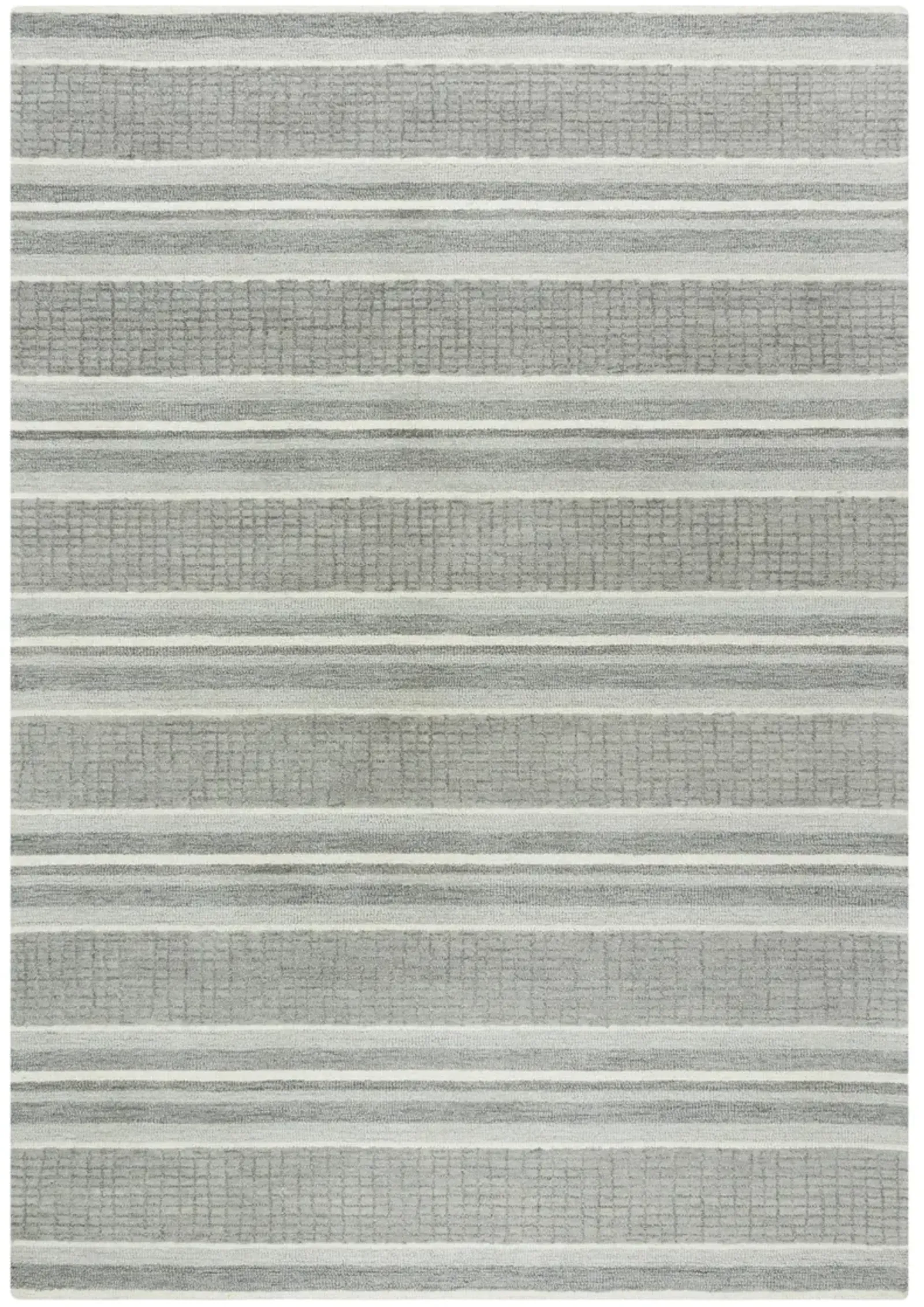 Katana Gray Stripe Wool 5' x 7'6" Rectangle Rug