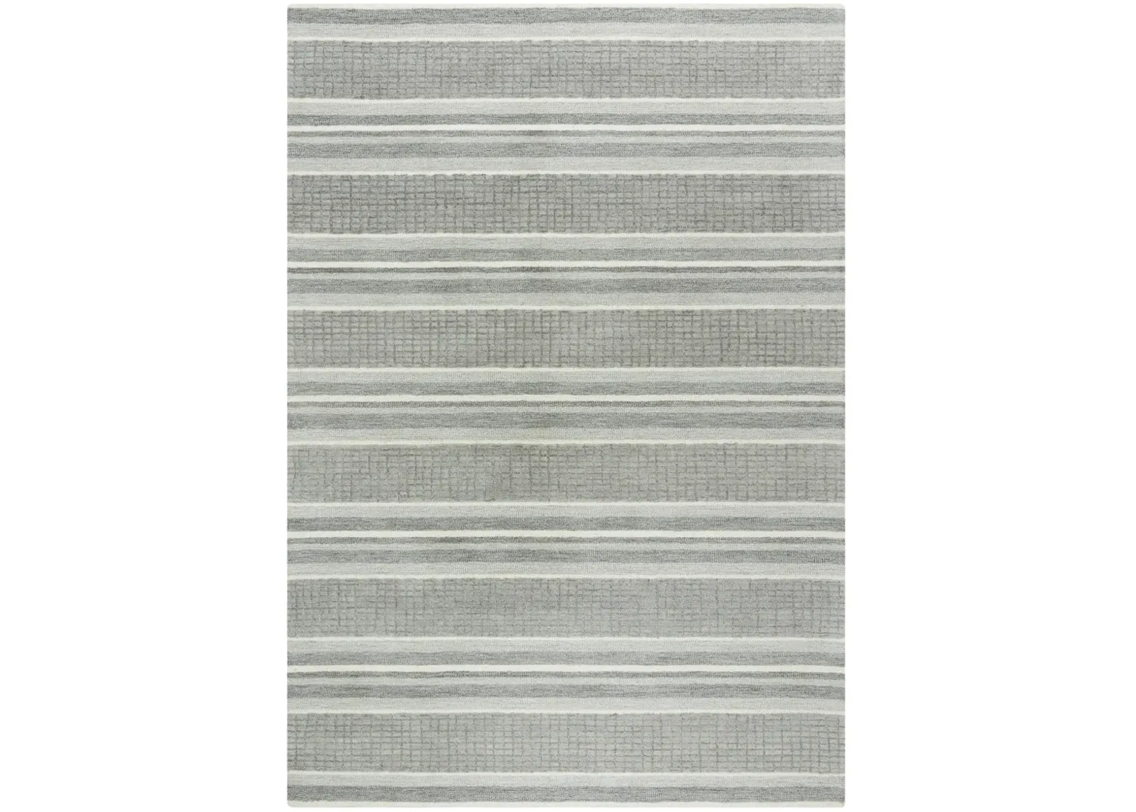 Katana Gray Stripe Wool 5' x 7'6" Rectangle Rug