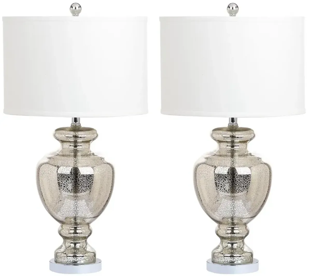 Morocco Mercury 28-Inch H Glass Table Lamp - Set of 2